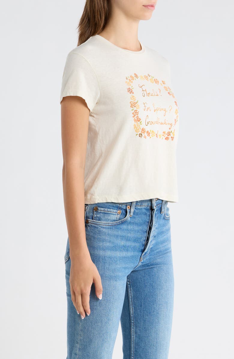 Re/Done '50s Florals Boxy Graphic T-Shirt, Alternate, color, Vintagewhite