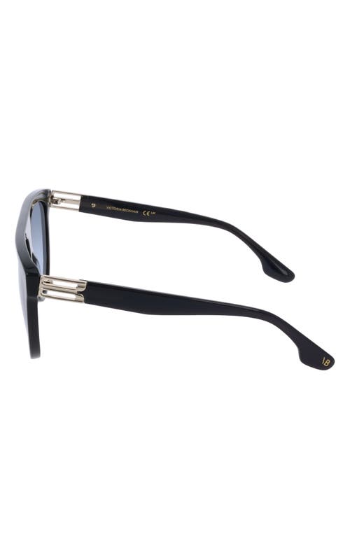 Victoria Beckham 58mm Aviator Sunglasses In Blue