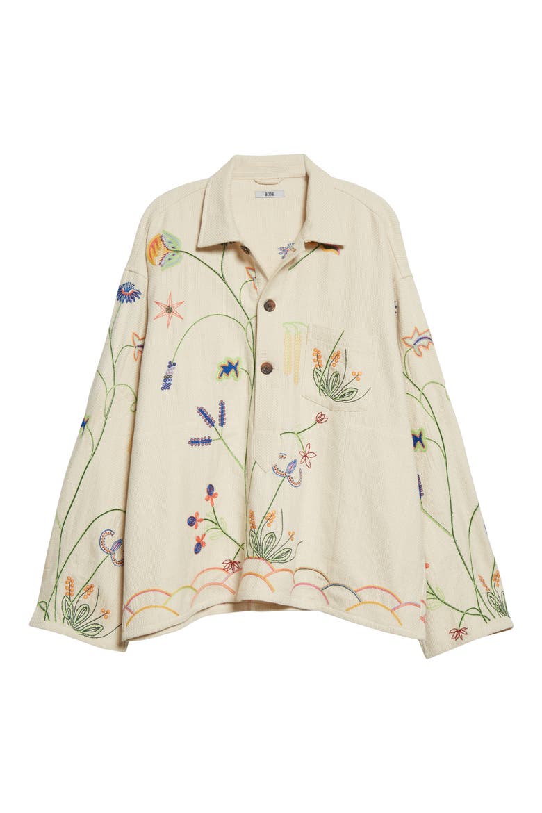Wildflower Embroidered Cotton Pullover, Alternate, color, ECRU MULTI