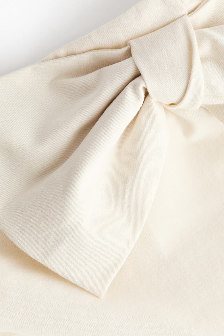 Bow-detail Bandeau Dress, Alternate, color, Ivory