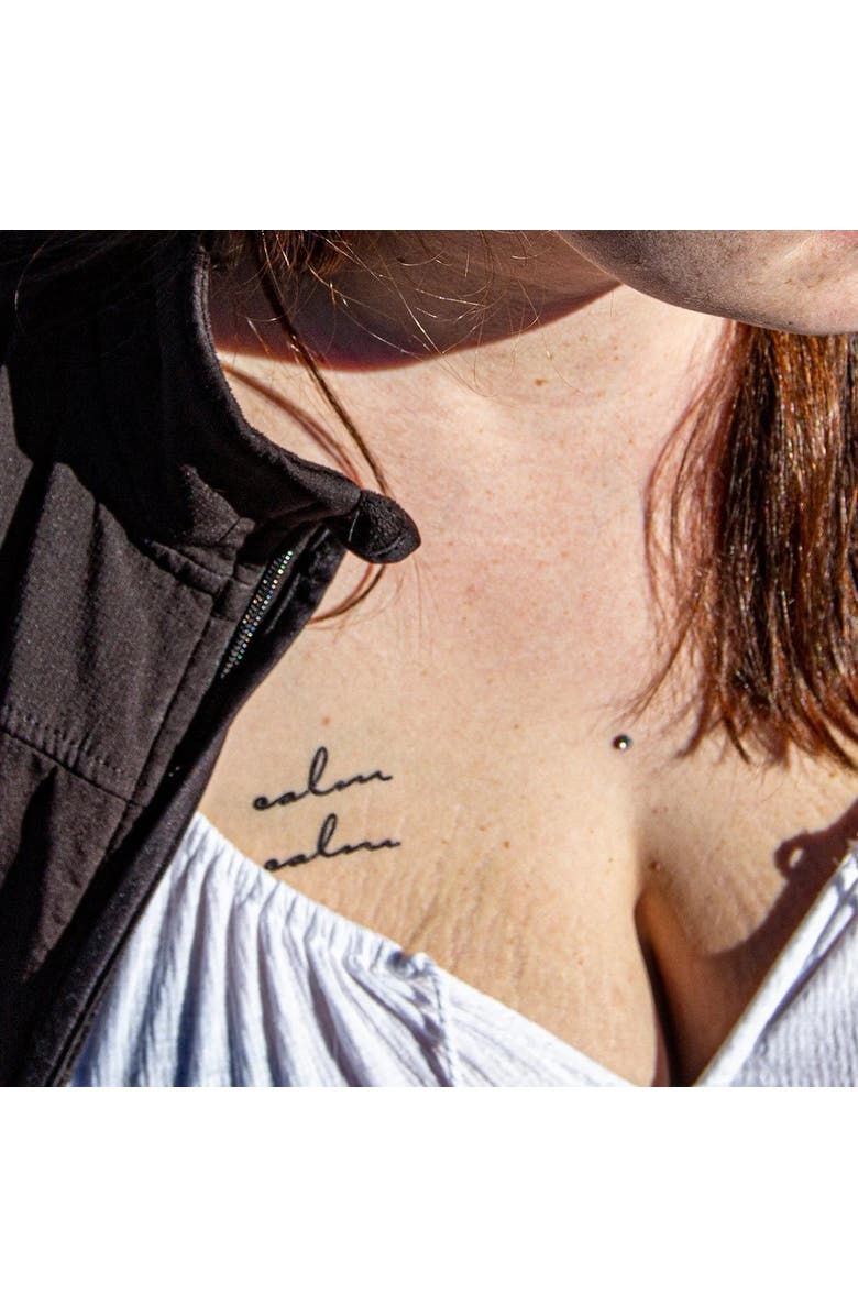 Conscious Ink Calm Eucalyptus + Cedar Manifestation Candle + Ink, Alternate, color, White