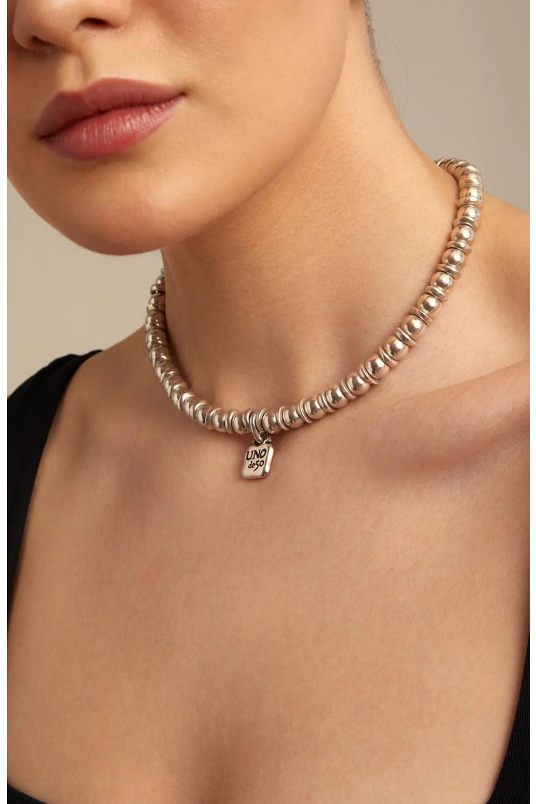 The Padlock Necklace, Alternate, color, Silver