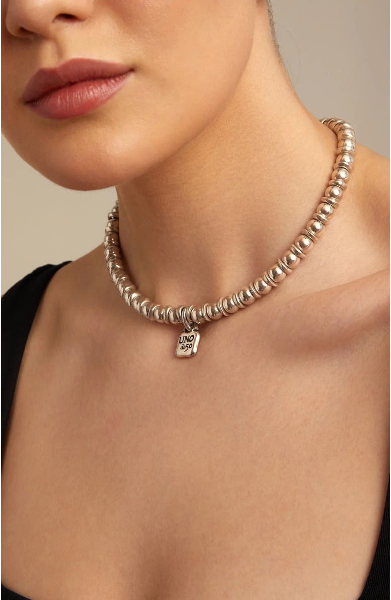 UNODE50 The Padlock Necklace, Alternate, color, Silver