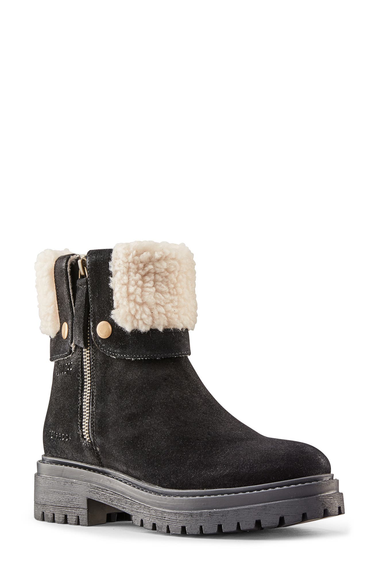 Cougar Vigo Faux Shearling Cuff Waterproof Boot, Main, color, 