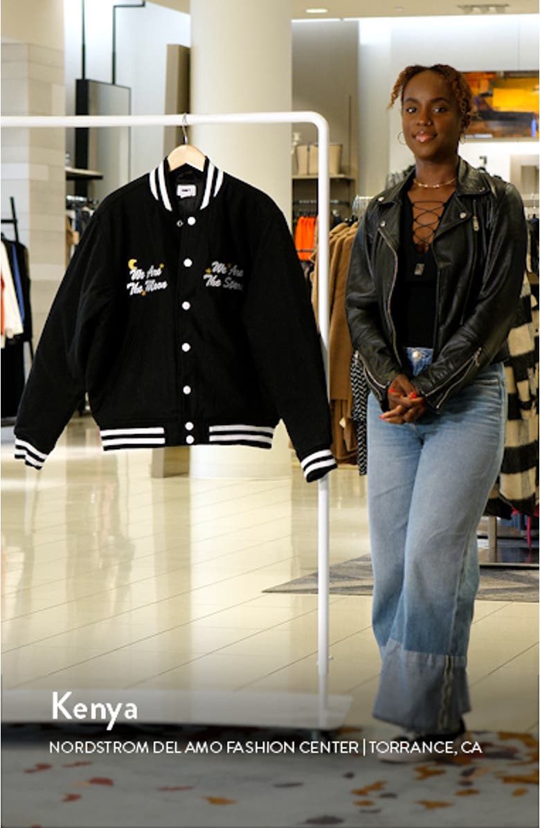 Obey Wizard Wool Blend Varsity Jacket | Nordstrom