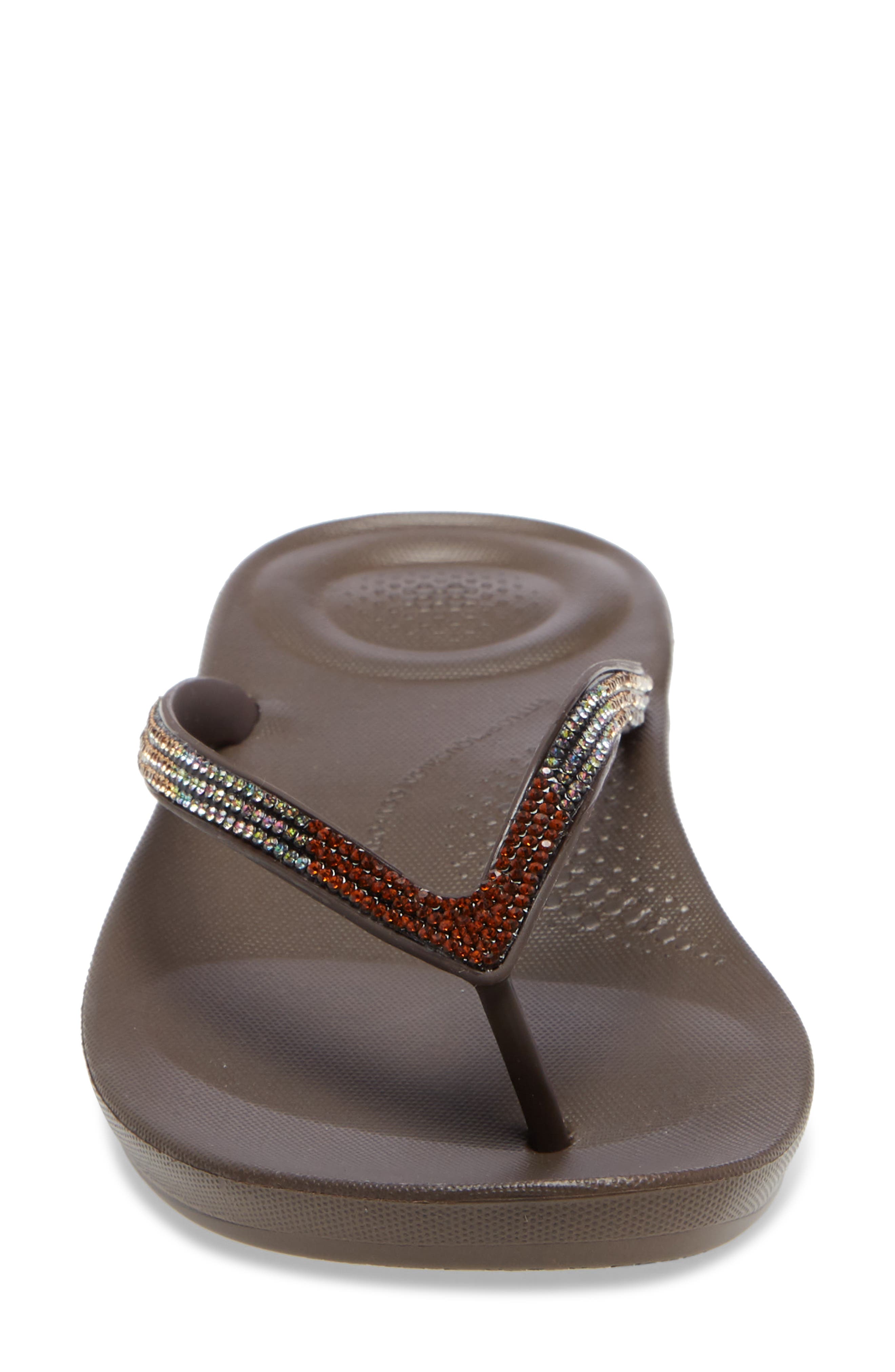 FitFlop iQushion Ombré Sparkle Flip Flop, Alternate, color, 