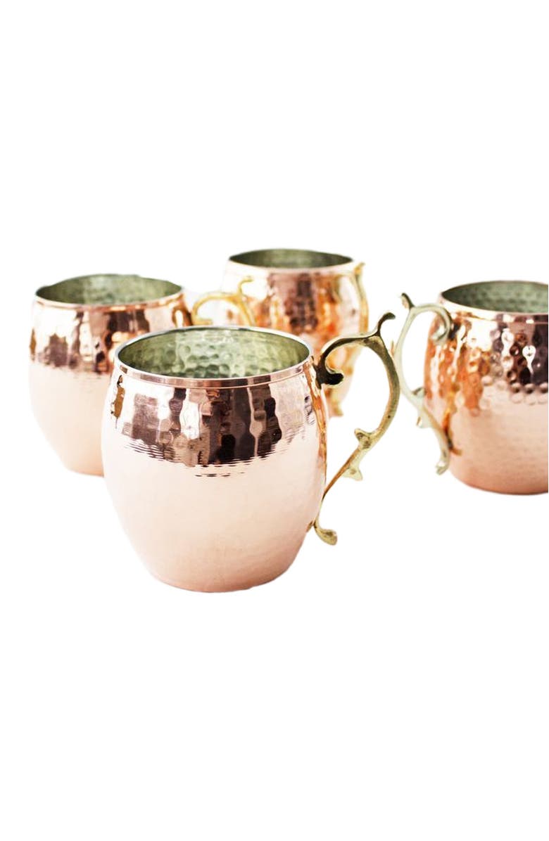 Coppermill Kitchen CMK Vintage Inspired Moscow Mule Mugs, Alternate, color, Copper