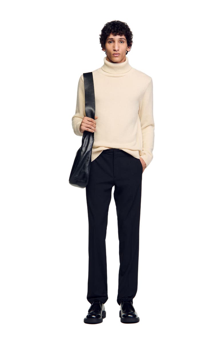 SANDRO Straight-leg trousers, Alternate, color, 