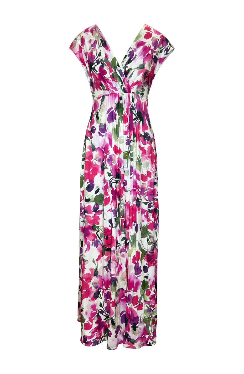 Alie Street London Sophia Maxi Dress Petite, Alternate, color, Fuchsia Florals