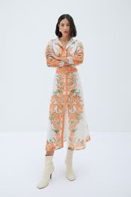 RAISHMA Orange Rose Dress