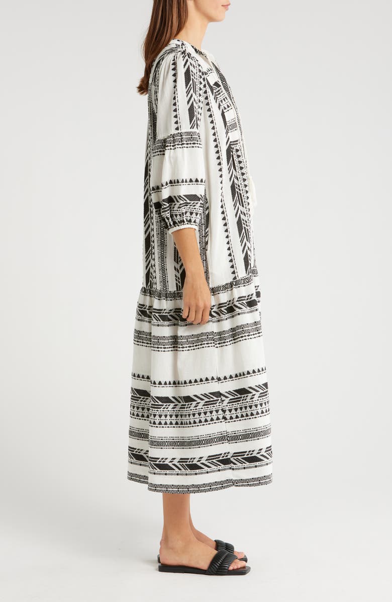 Elan Embroidered Cotton Blend Cover-Up Dress, Alternate, color, 