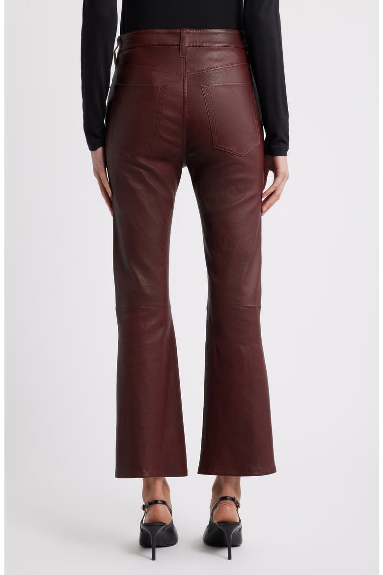 The Leather Reboot Crop Pants, Alternate, color, OXBLOOD