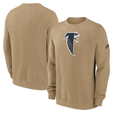 Men's Nike Tan Atlanta Falcons Swing Pass Rewind Club Pullover Sweatshirt