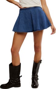 Free People Paradise Found Denim Skort