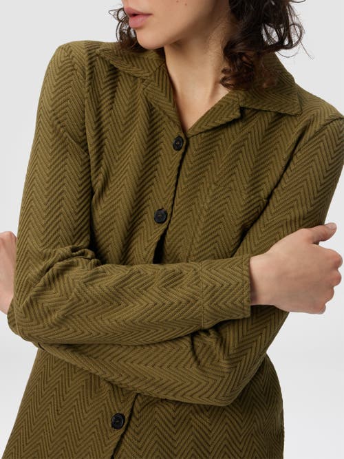 Missoni Slim Shirt With Zigzag Pattern In Green