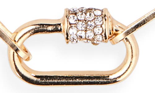 Nordstrom Rack Caribiner Pavé Cz Multi Layer Necklace In Gold