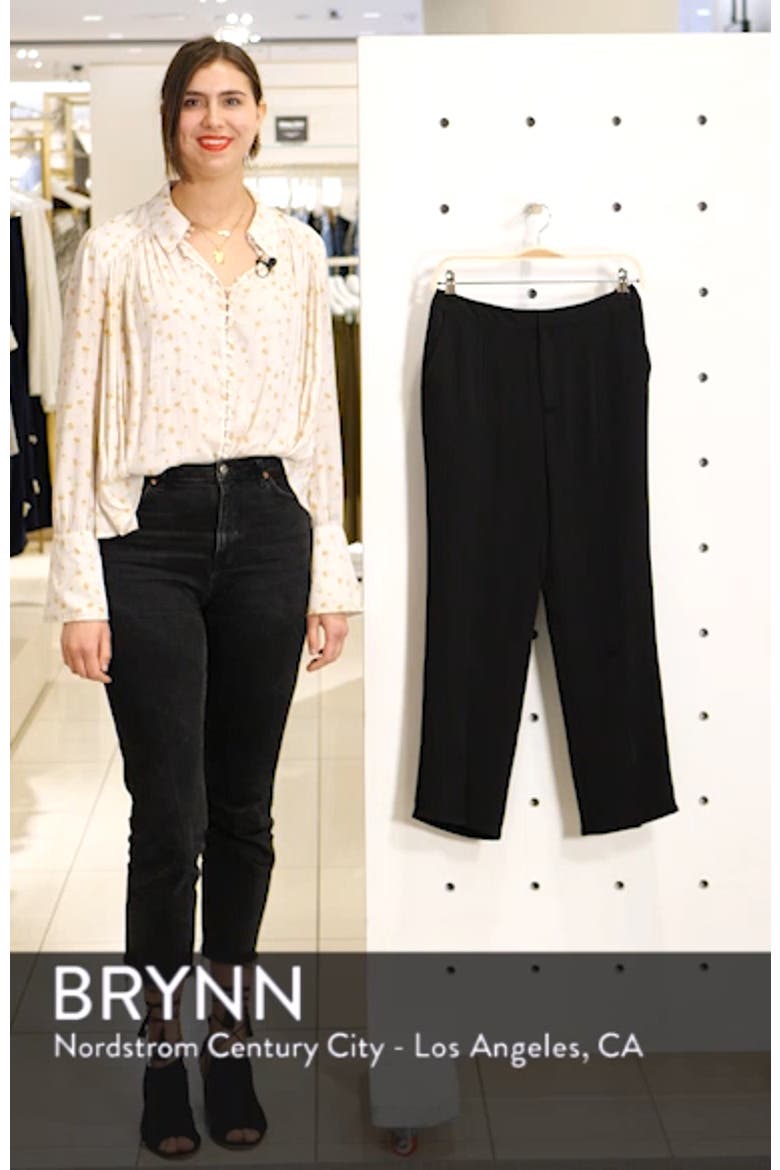 Slit Hem Crop Skinny Pants (Nordstrom Exclusive) video
