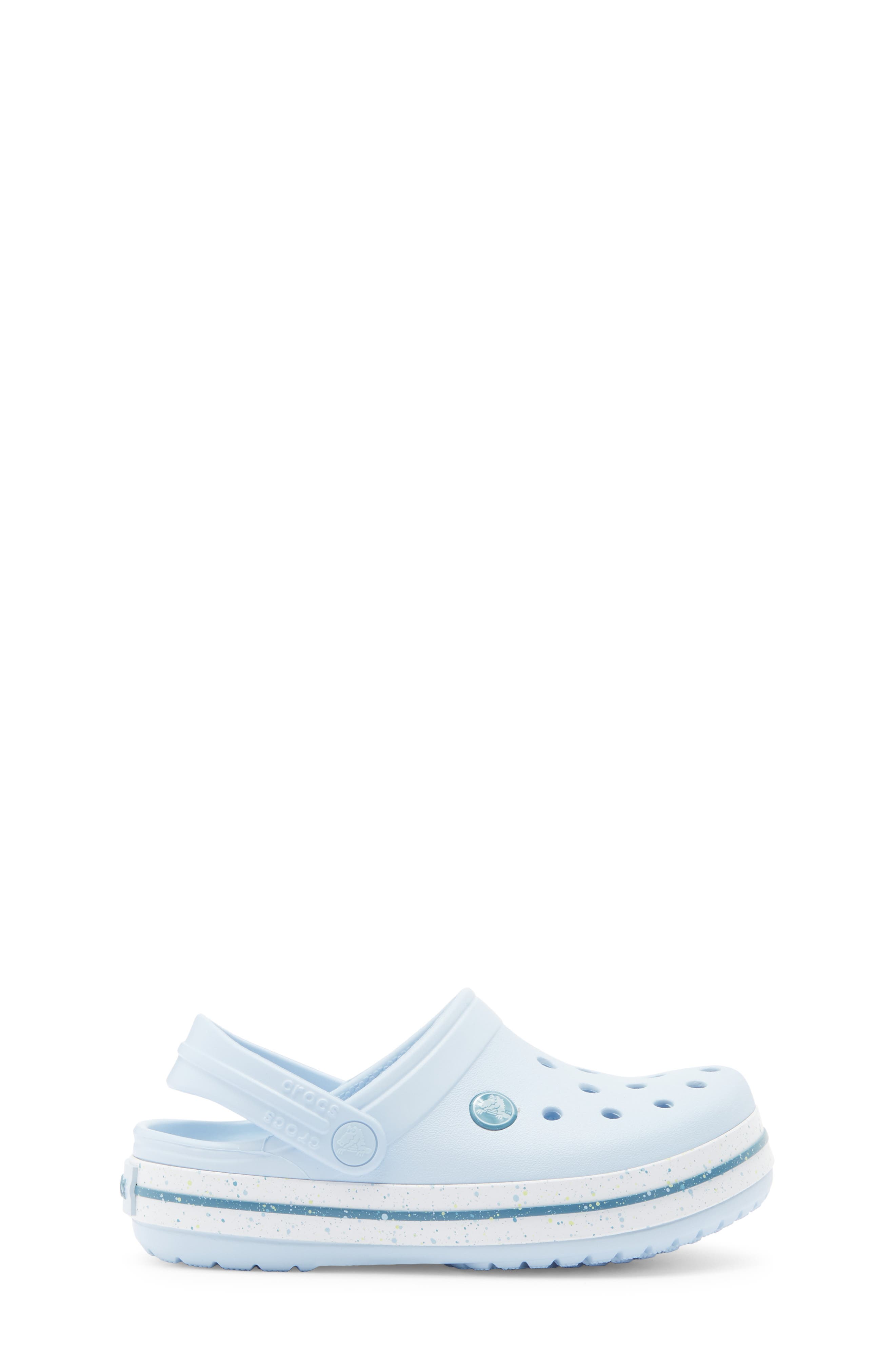 CROCS Kids' Crocband Speckled Band Clogds, Alternate, color, Blue Frost