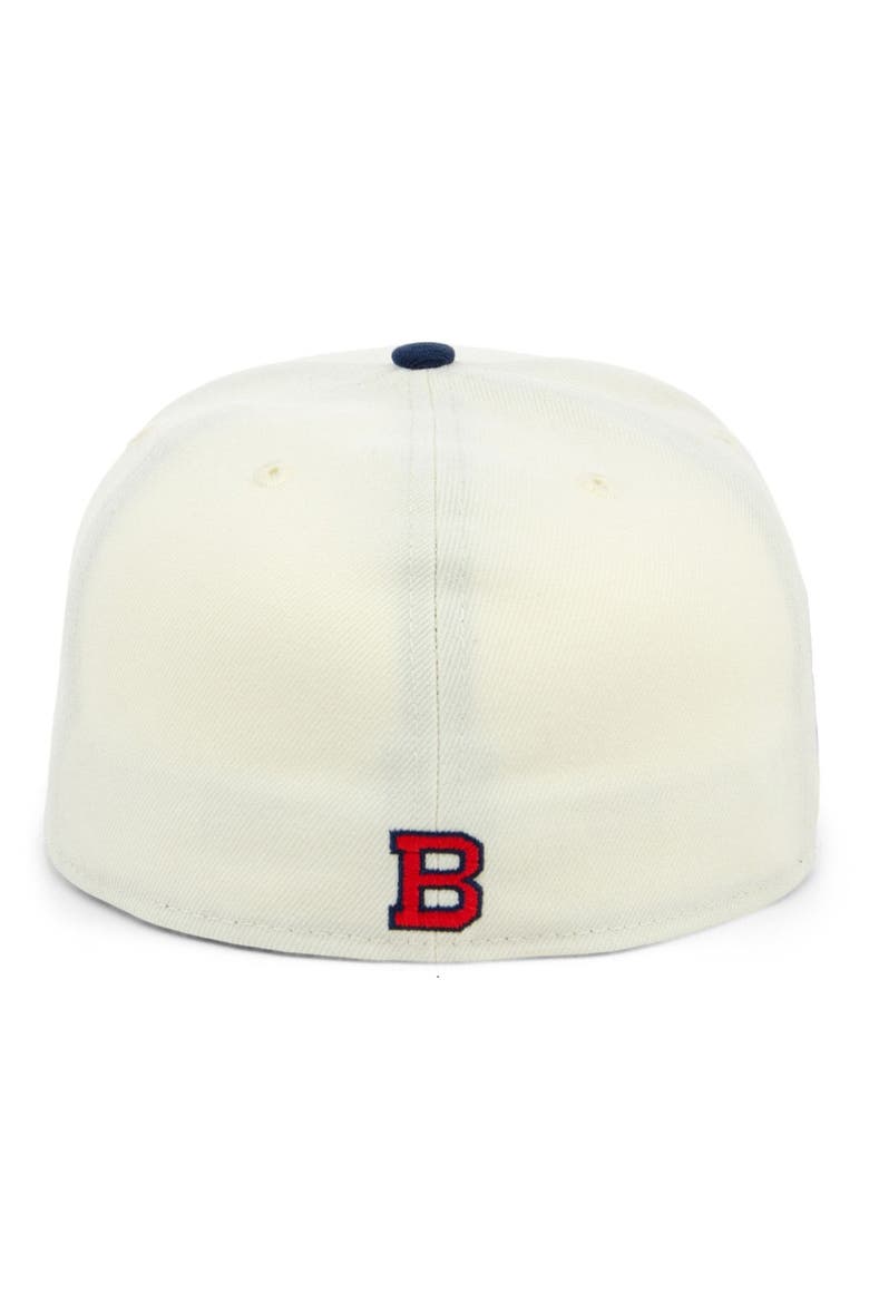 Men's Rings & Crwns Cream/Navy Baltimore Elite Giants Team Fitted Hat, Alternate, color, Cream