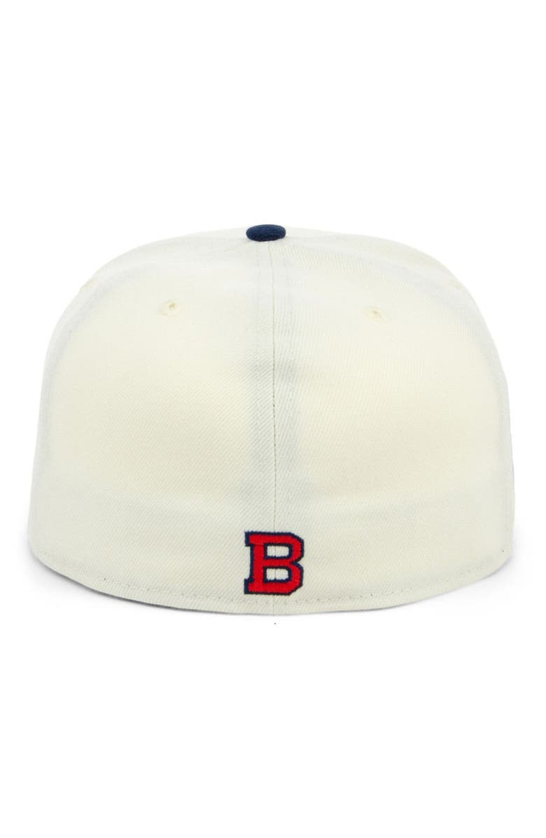 RINGS & CRWNS Men's Rings & Crwns Cream/Navy Baltimore Elite Giants Team Fitted Hat, Alternate, color, 