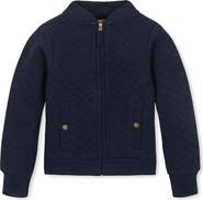 Hope & Henry Kids' Quilted Zip-Up Bomber Jacket