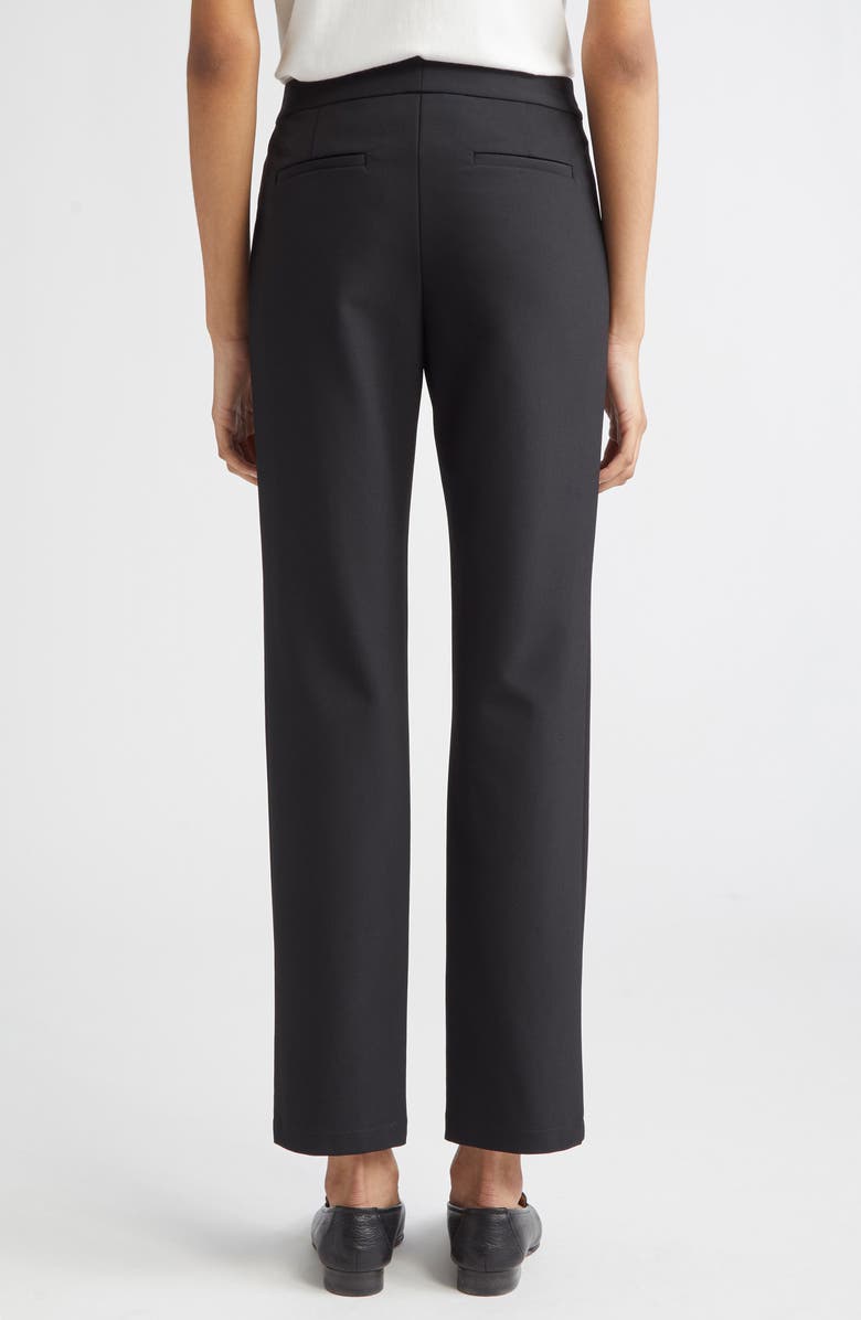 Lafayette 148 New York Waldorf Straight Leg Ankle Pants, Alternate, color, Black