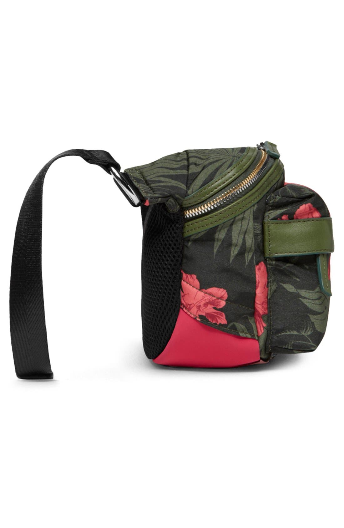de la Vie 'Tacoma' Camo Waist Pack, Alternate, color, TROPICAL GARDEN/ PALM GREEN