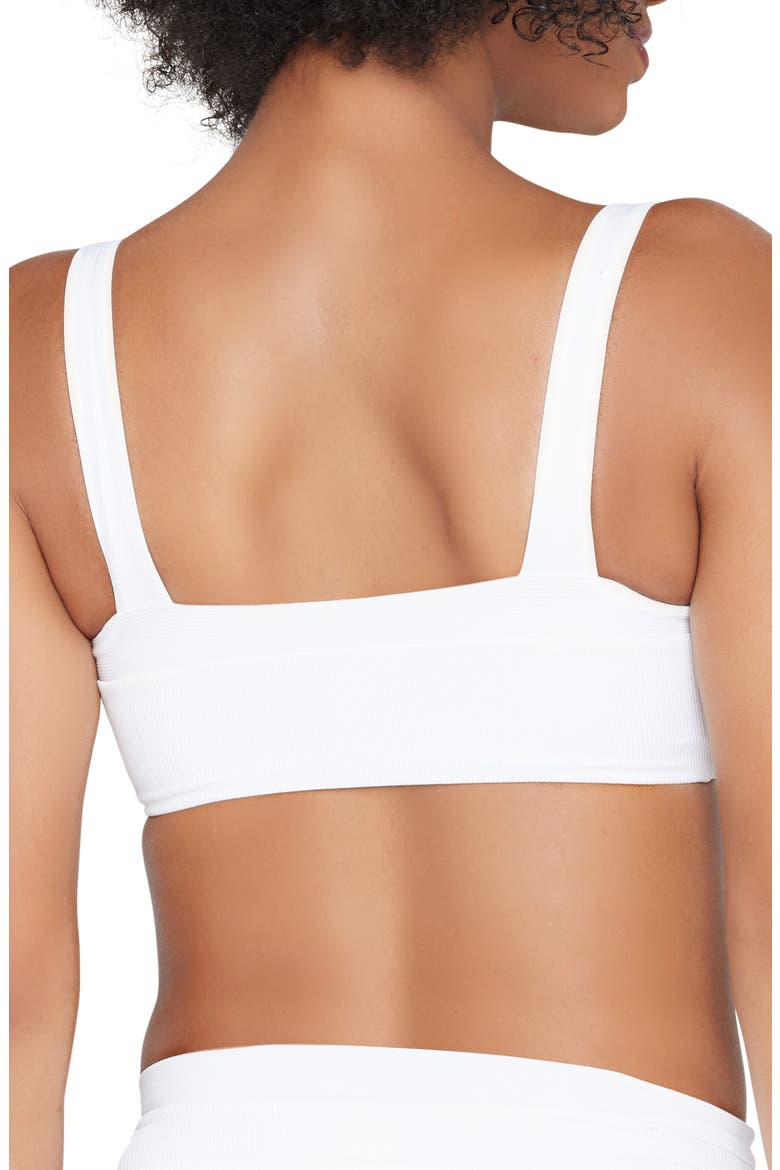 L Space Lee Lee Ribbed Bikini Top, Alternate, color, WHITE