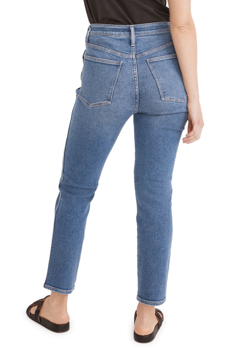 Madewell Curvy High Waist Ankle Stovepipe Jeans, Alternate, color,