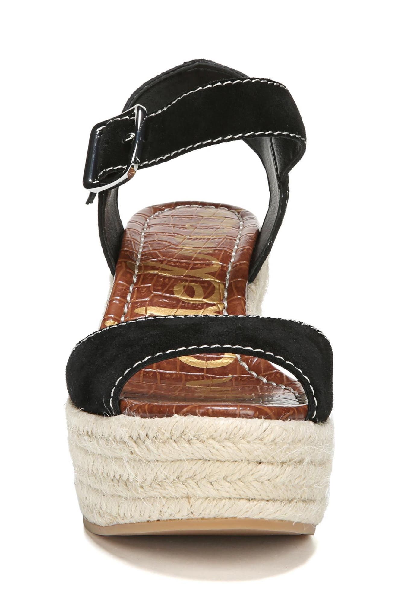 Dimitree Wedge, Alternate, color, BLACK SUEDE