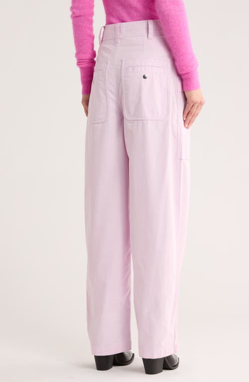 Isabel Marant Étoile Ruby Patch Pocket Straight Leg Pants In Pink