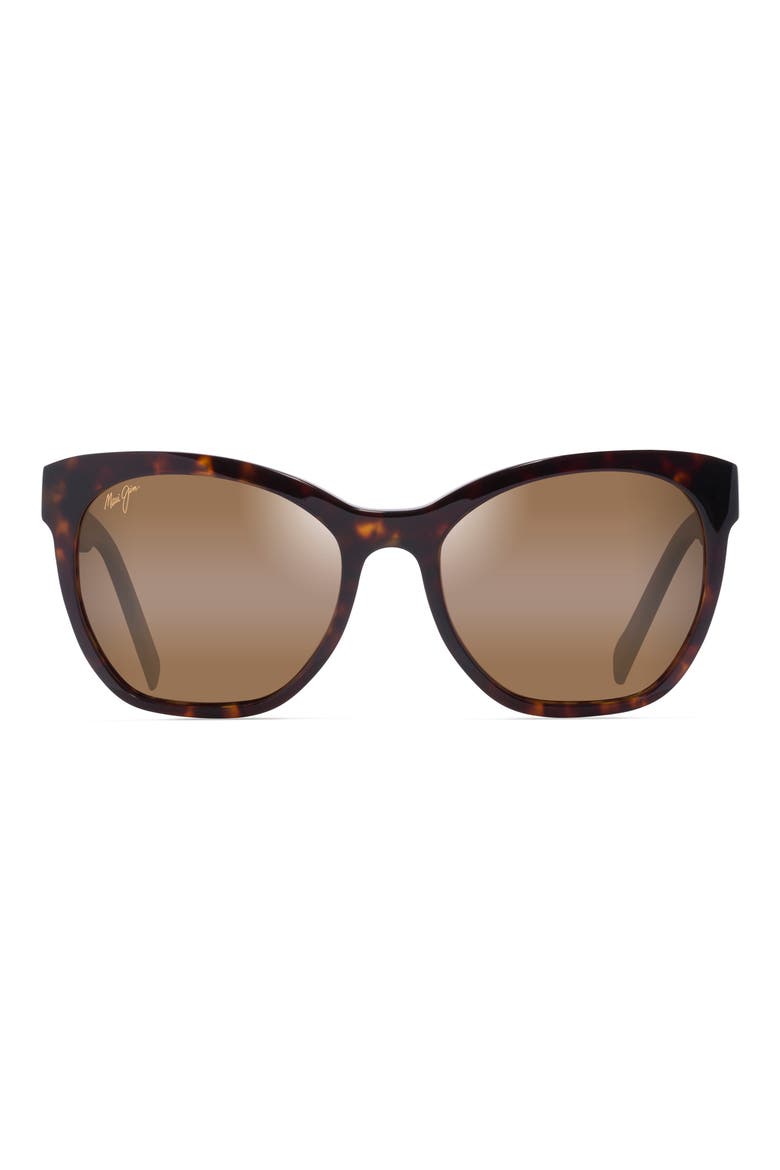 Alulu 56mm PolarizedPlus2® Cat Eye Sunglasses, Main, color, BROWN