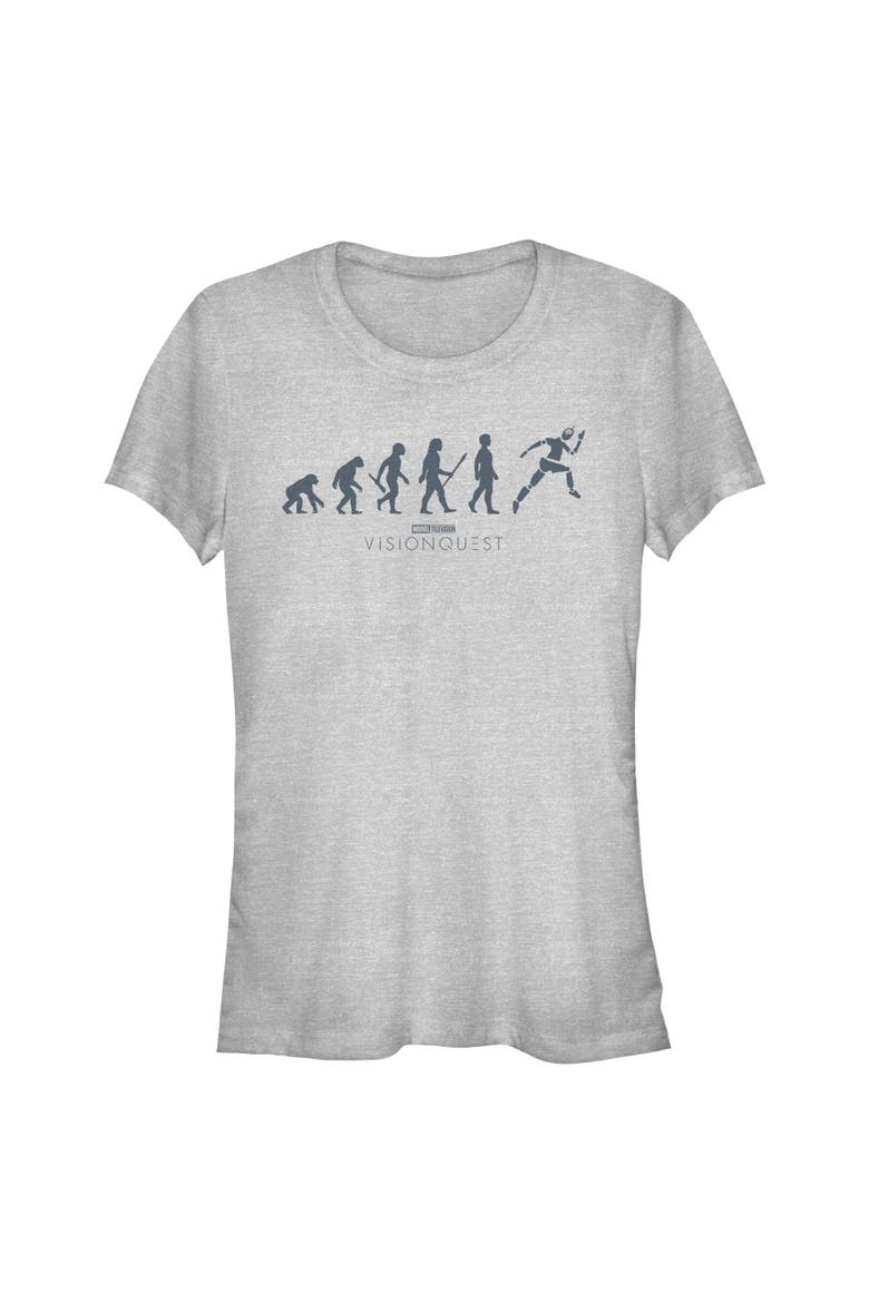 Junior's Artificial Evolution Short Sleeve T-Shirt, Main, color, Athletic Heather