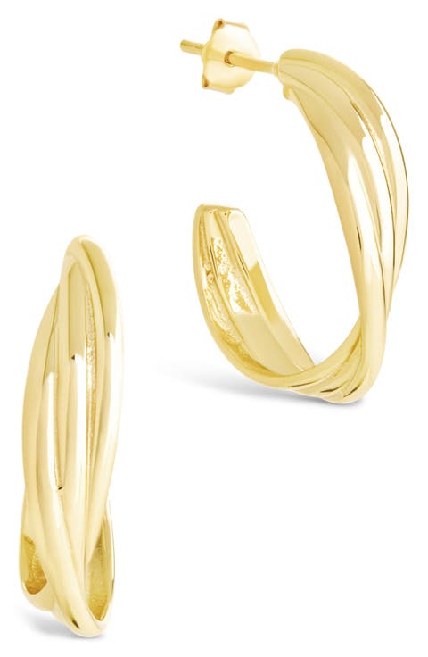 Monique Twisted Hoop Earrings