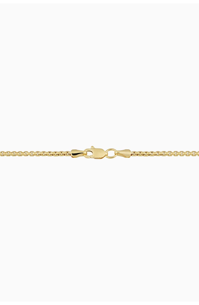 Oradina 14K Gold Round Bodega Chain Necklace, Alternate, color, Yellow Gold