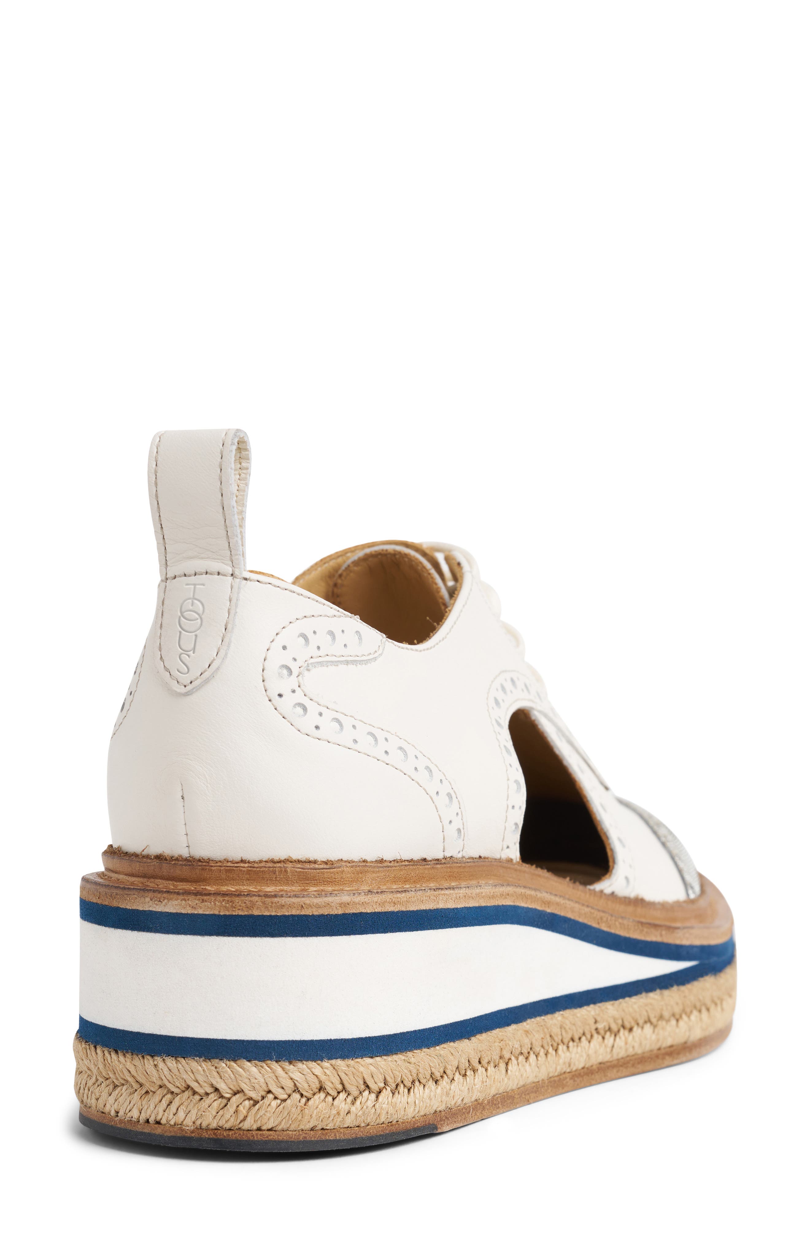 THE OFFICE OF US Ms. Sherman Leather Derby, Alternate, color, White Metallic