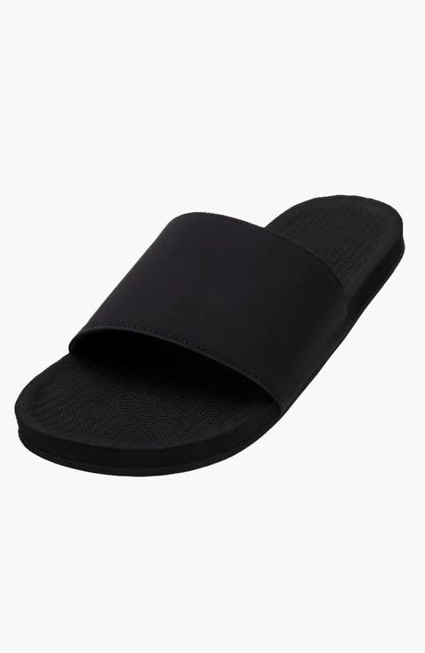 Responsibly-Made Tire Sole Slide Sandals (Male)