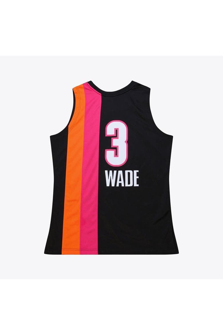 Men's Mitchell & Ness Dwyane Wade Black Miami Heat 2005-06 Hardwood Classics Authentic Jersey, Alternate, color, Black