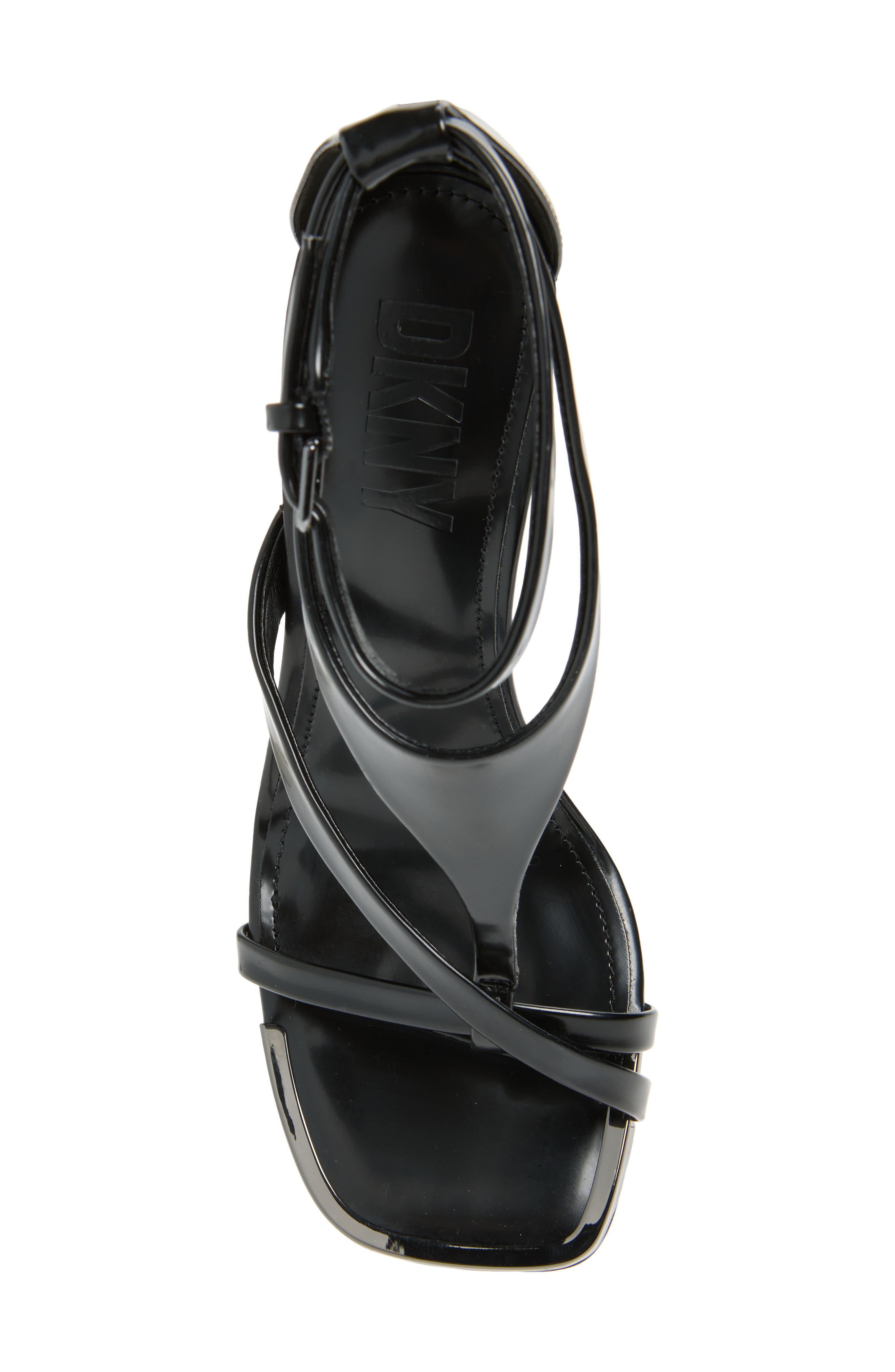 DKNY Audrey Ankle Strap Sandal, Alternate, color, Black