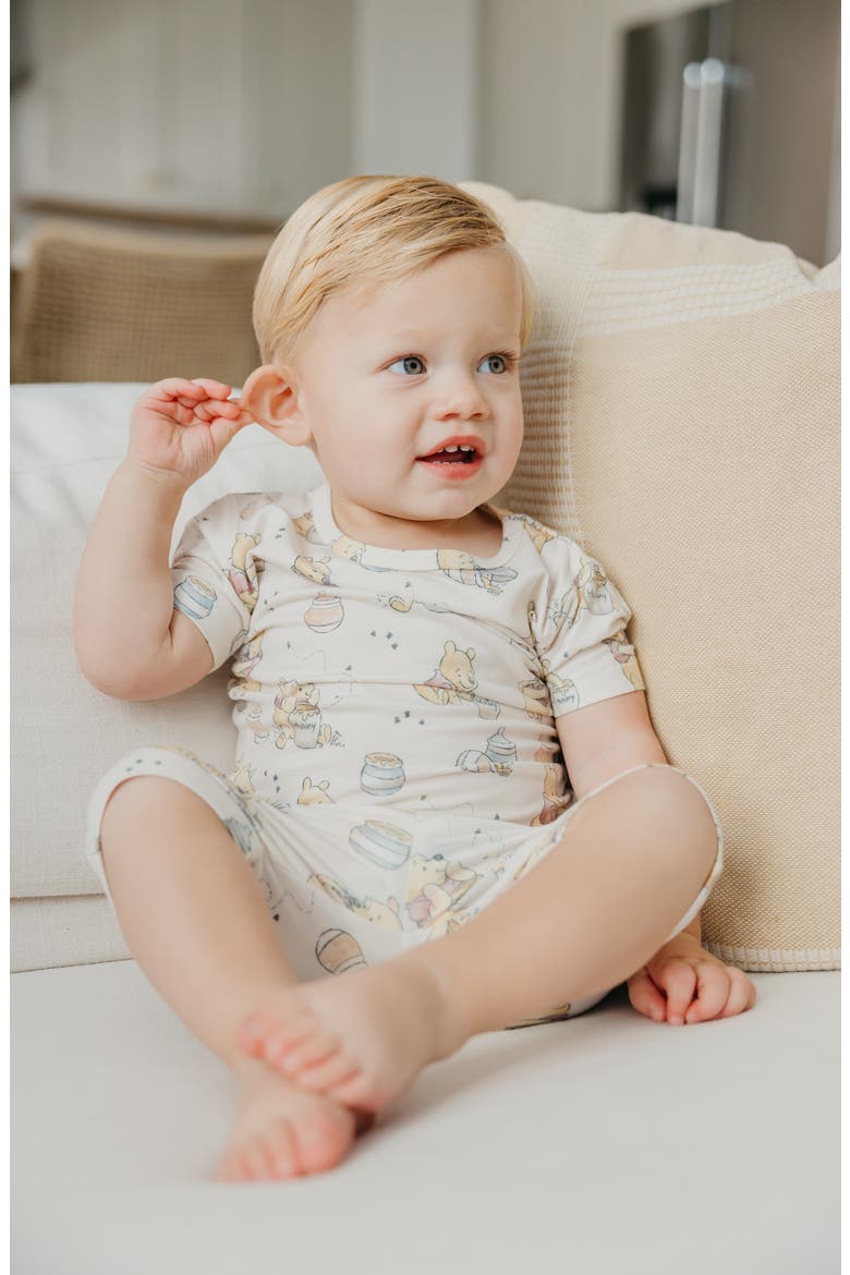 Hunny Winnie the Pooh Fitted Two-Piece Short Pajamas, Alternate, color, HUNNY