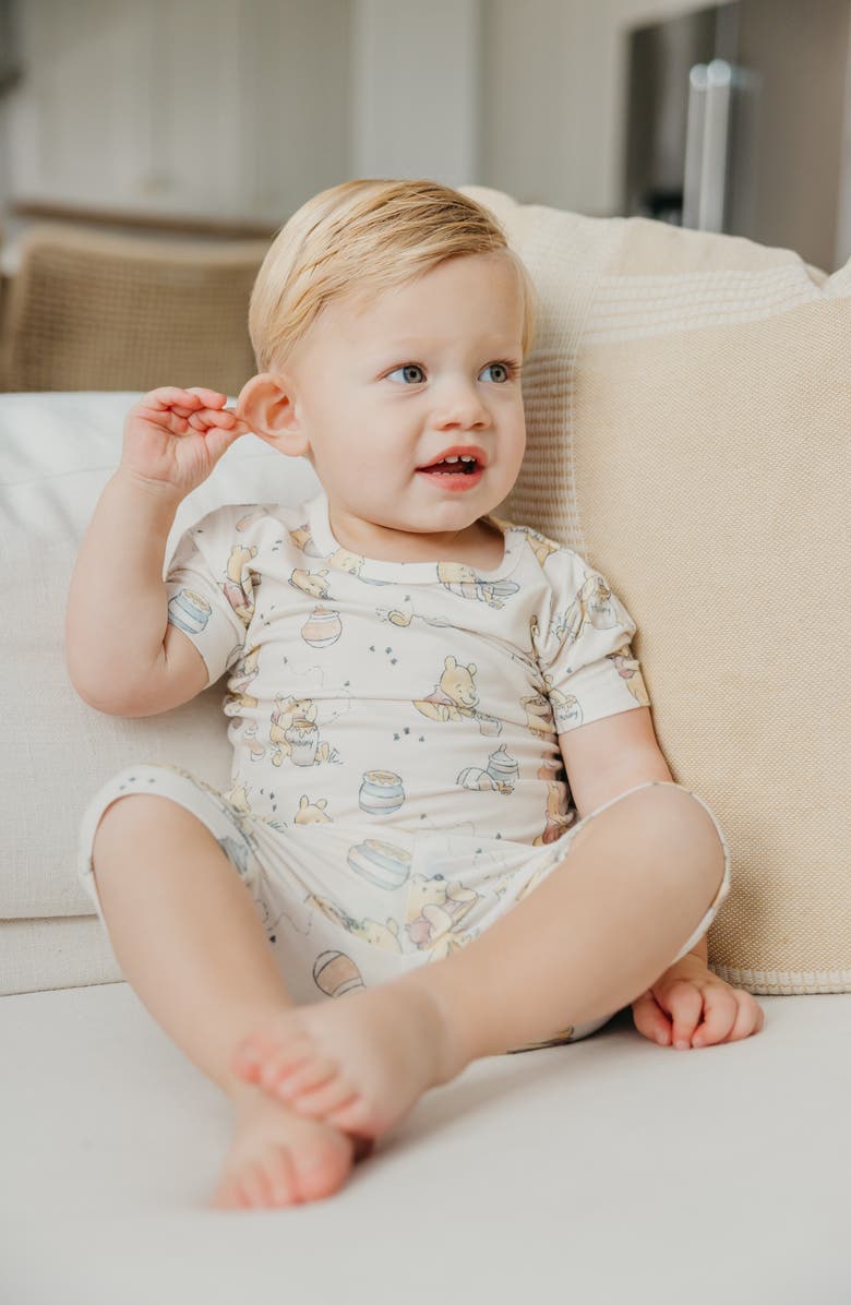 Copper Pearl Hunny Winnie the Pooh Fitted Two-Piece Short Pajamas, Alternate, color, Hunny