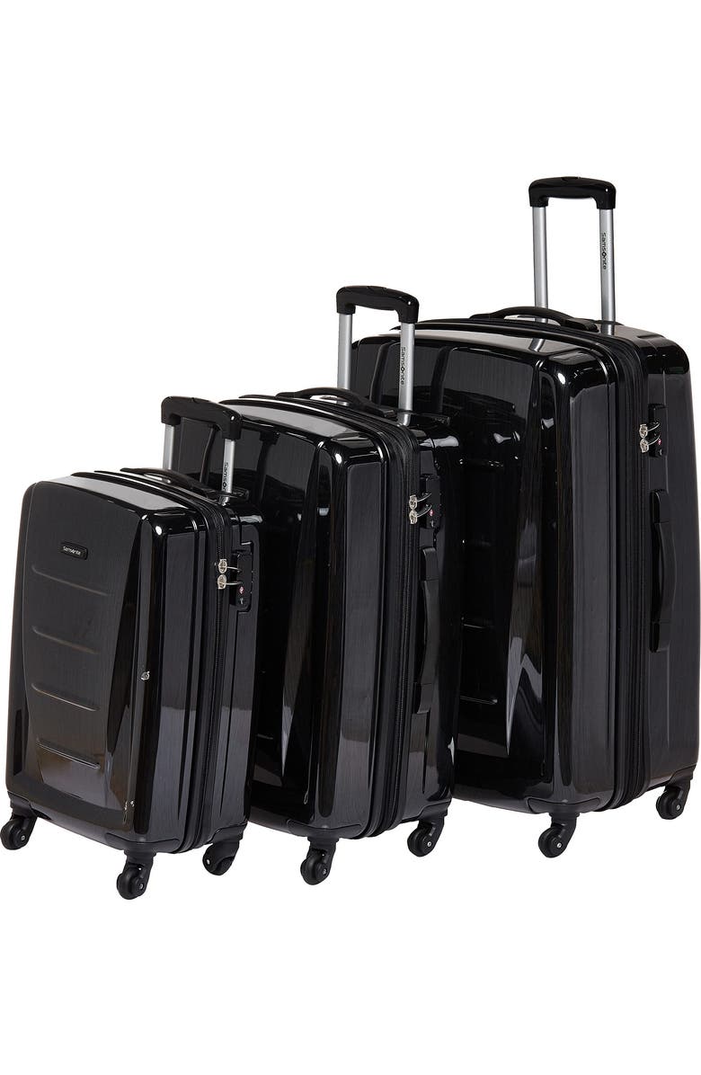 Samsonite Winfield 2 3-Piece Set (20/24/28) Hardside Luggage with Spinner Wheels, Main, color, Brushed Anthracite