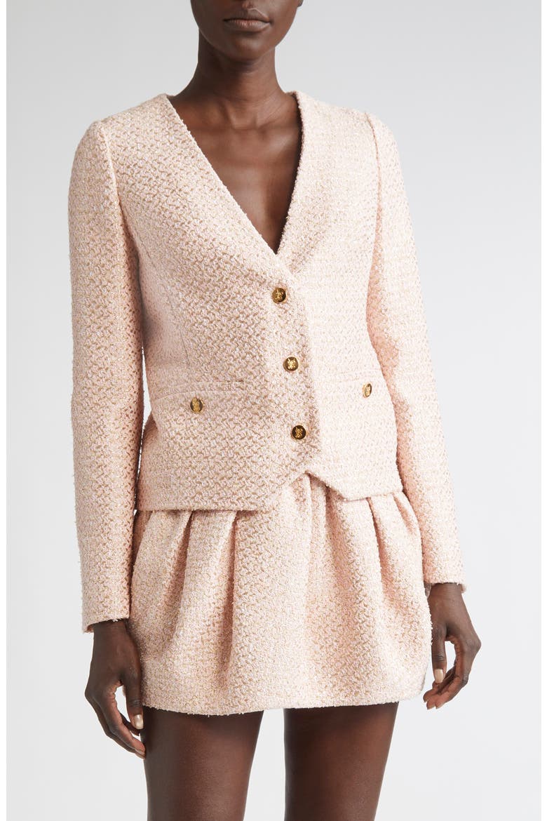 Metallic Bouclé Jacket (Nordstrom Exclusive), Main, color, BOUCLE
