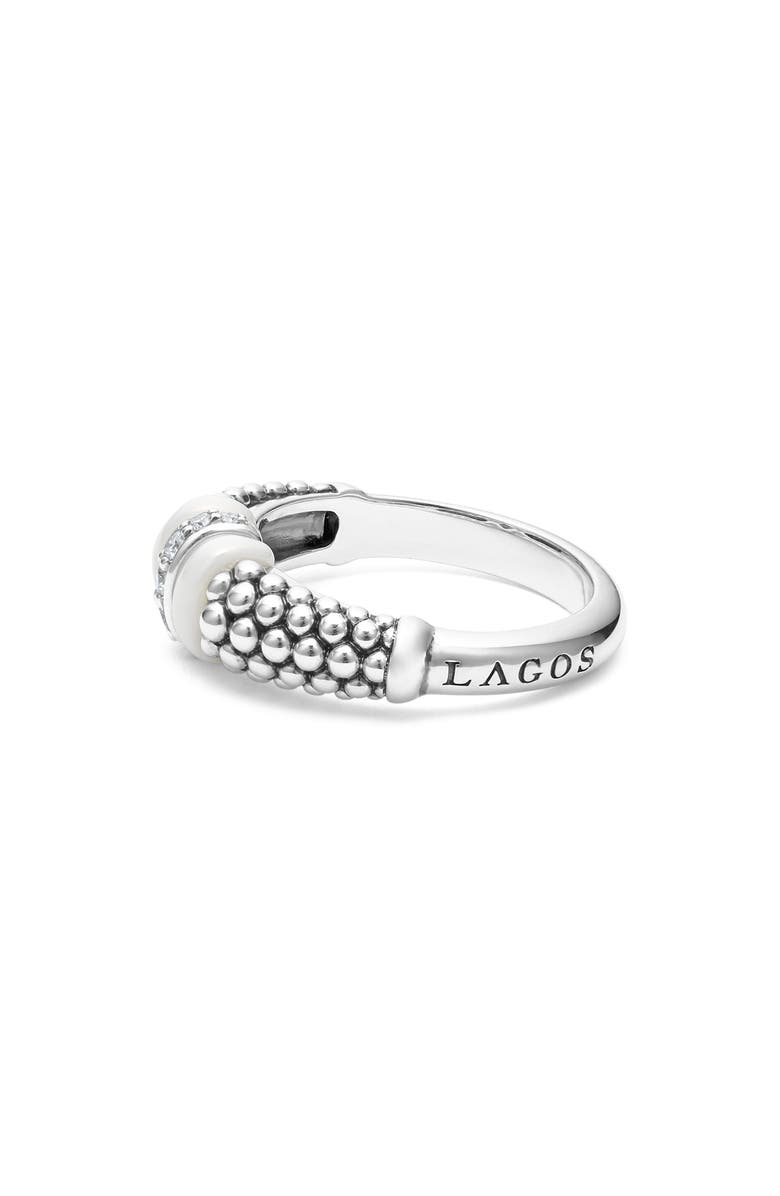 LAGOS Ceramic Caviar Diamond Ring, Alternate, color, 