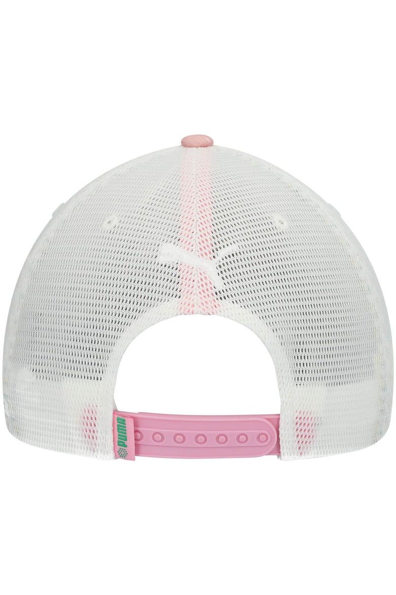 Men's Puma Pink Arnold Palmer Invitational Camo P Snapback Hat, Alternate, color, Pink