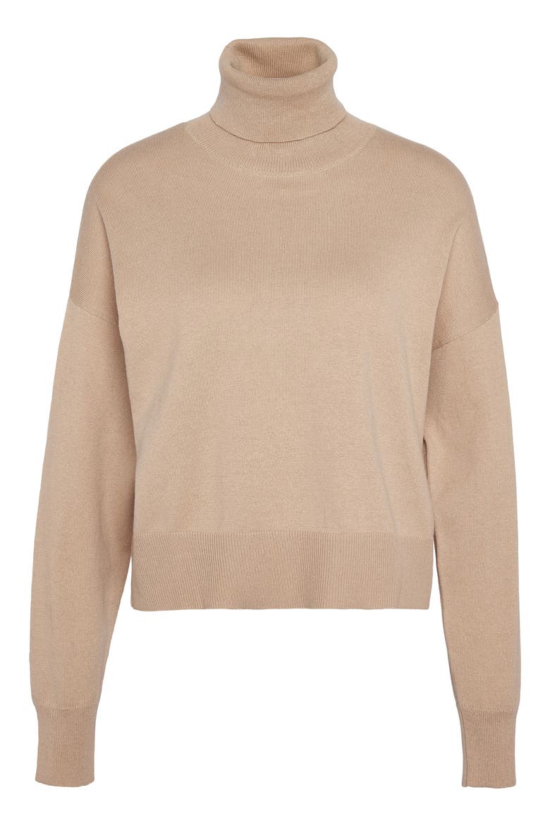Shelby Knit Turtleneck Sweater, Alternate, color, CAMEL