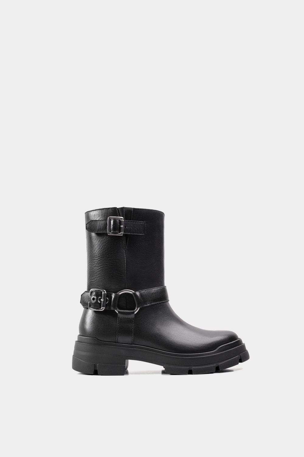 Dante Leather Combat Boots Balia, Main, color, Black