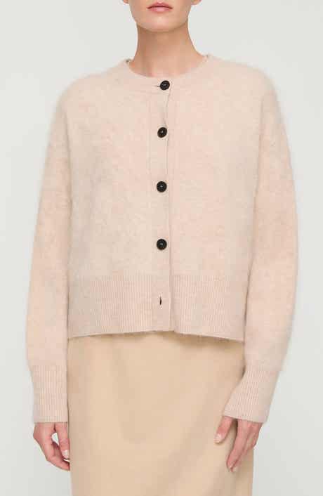 Brushed Cashmere Cardigan