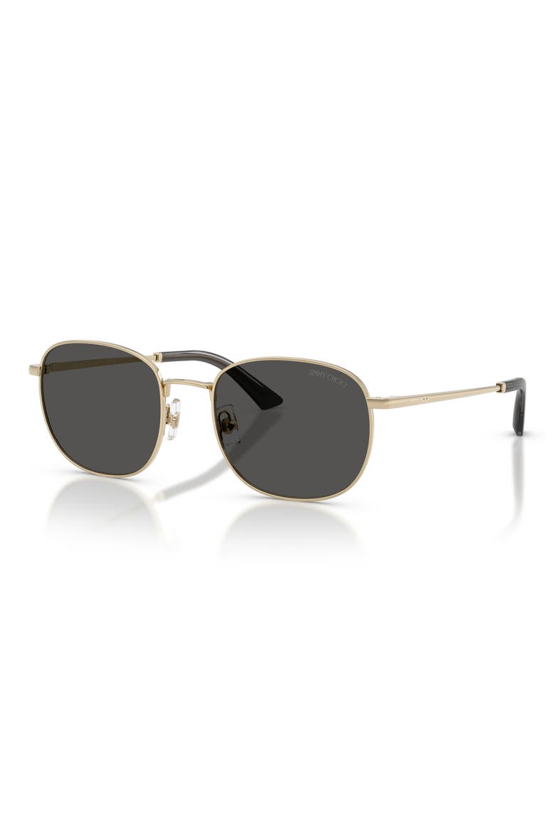 52mm Phantos Sunglasses, Alternate, color, PALE GOLD / DARK GREY