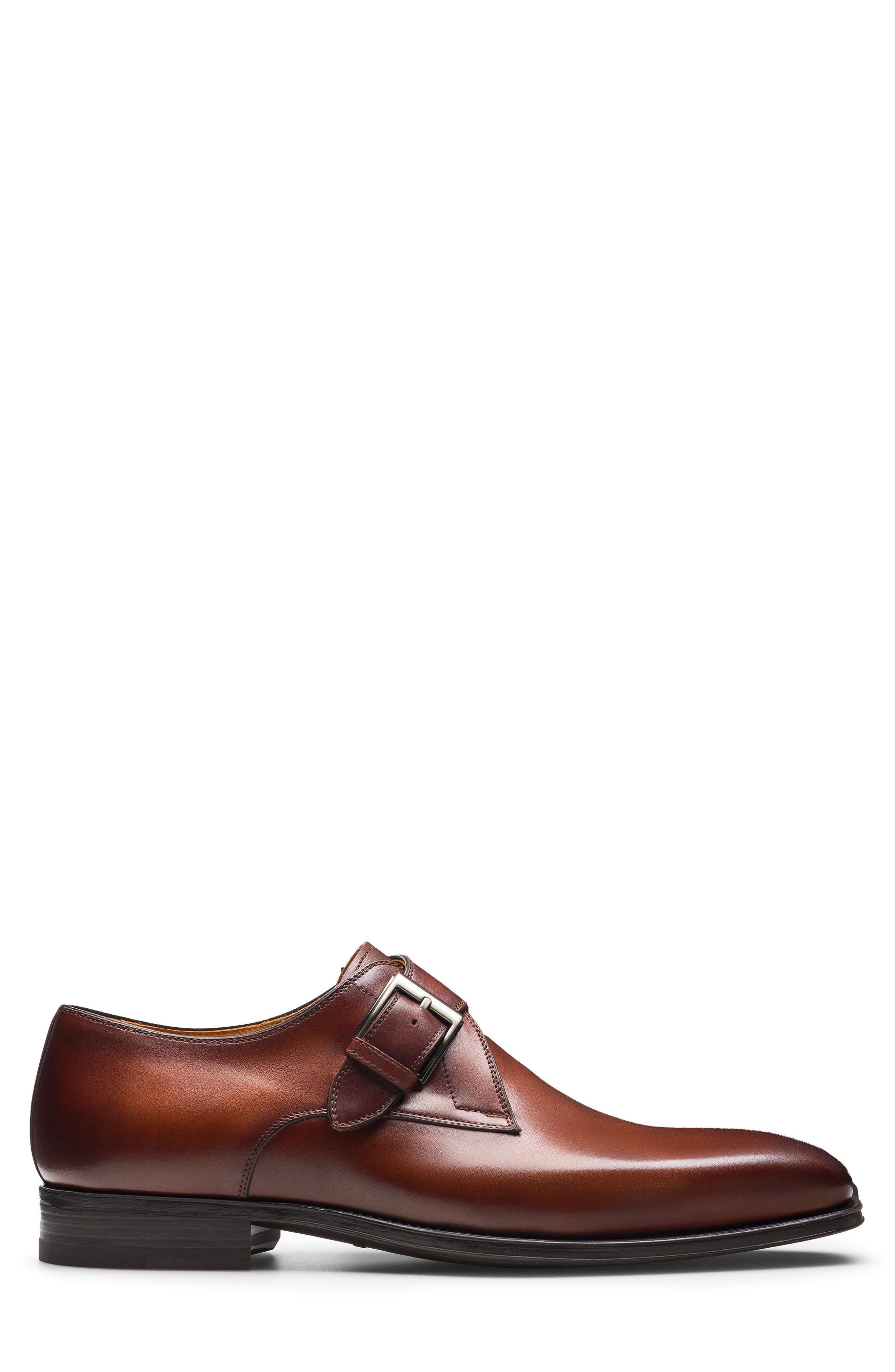 Marco V Monk Strap Shoe, Alternate, color, COGNAC
